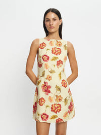 Odessa Mini Dress - Butter/Red