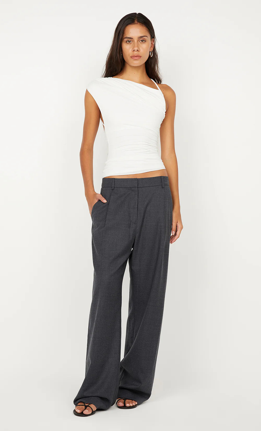 Bree Asym Top - White
