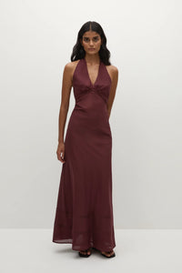 Jasmine Maxi Dress - Bordeaux