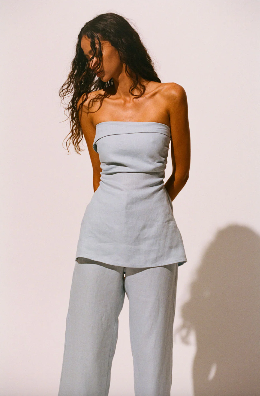 Boe Tunic Top - Sky Blue