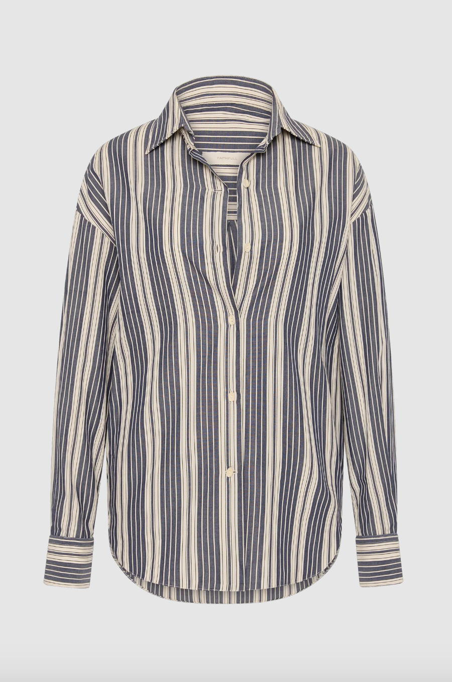 Capri Shirt - Antique Navy Stripe