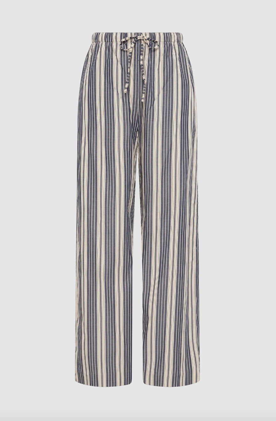 Rena Pant - Antique Navy Stripe