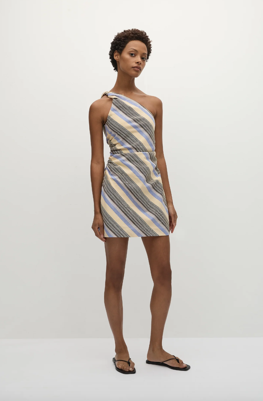 Marga Mini Dress - Marine Stripe