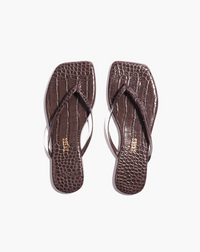 Square Toe Lily - Carob Croc