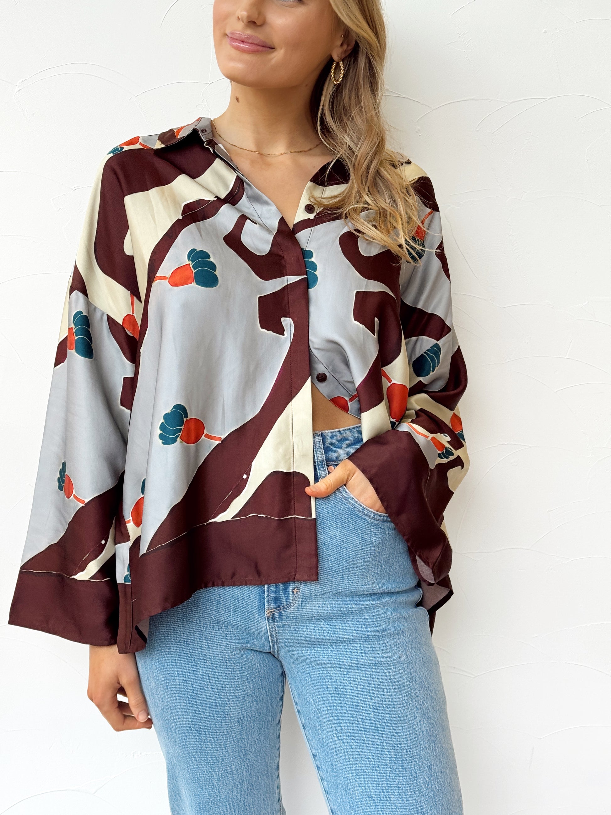 Karys Shirt - Mandaraki Floral