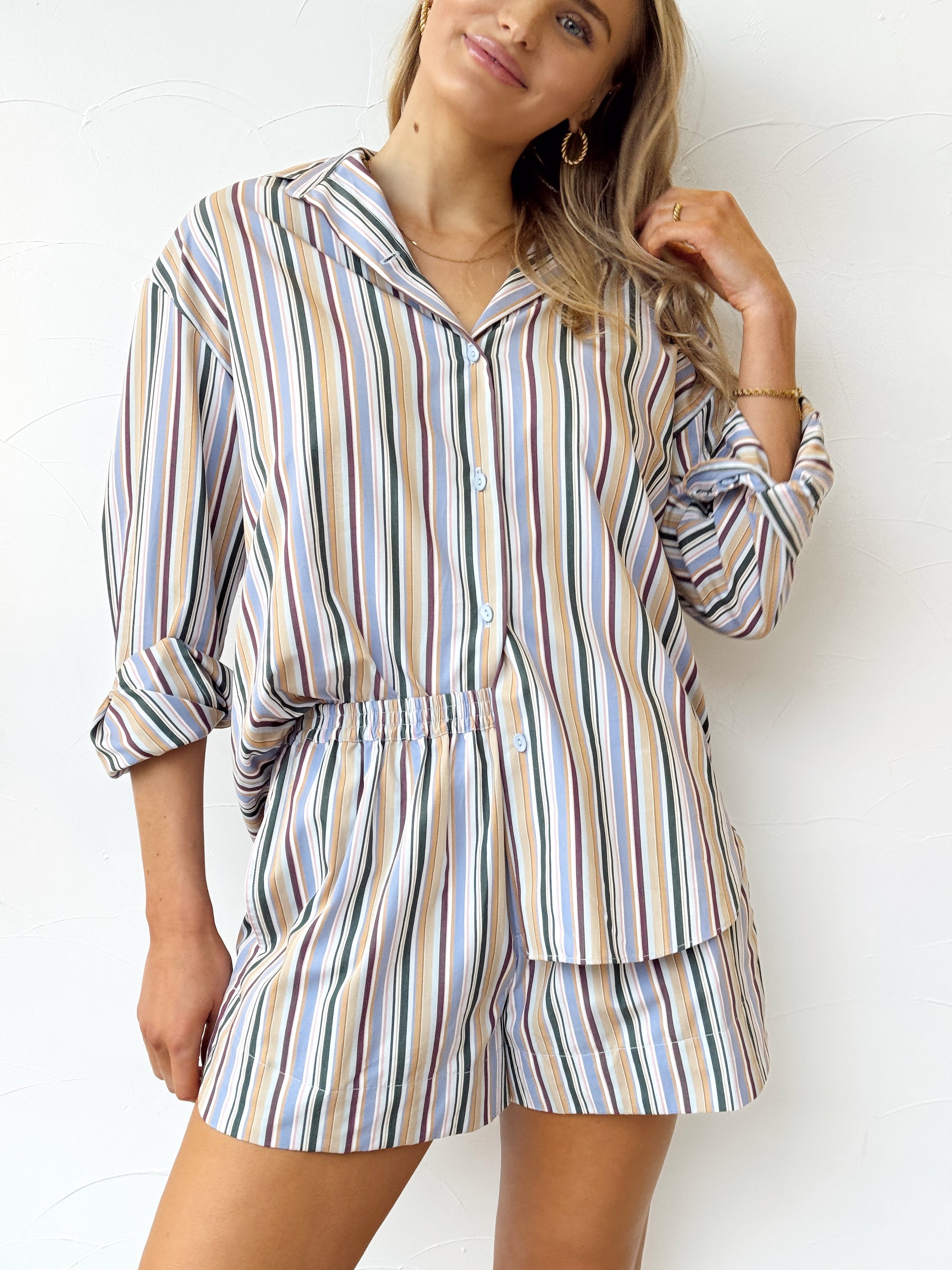 Lonia Shorts - Sifnos Stripe