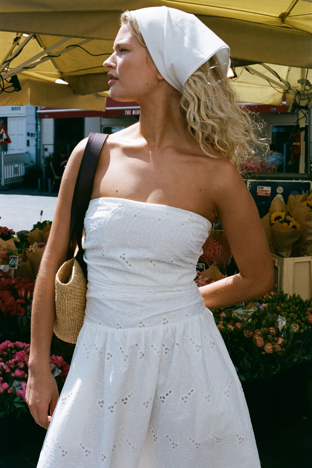 Moa Maxi Dress - Birgitta Broderie/Anglaise White