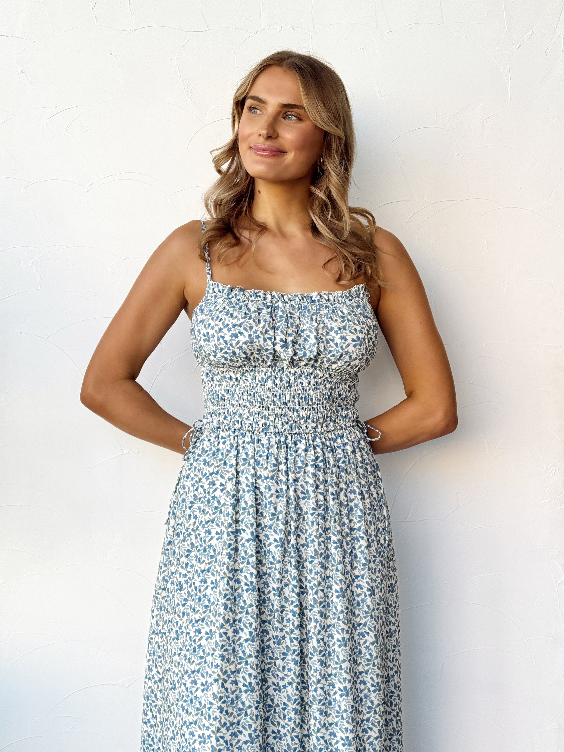 Square Neck Sundress - Bluebell
