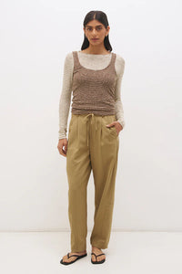 Miren Layered Top - Choco/Cream Stripe
