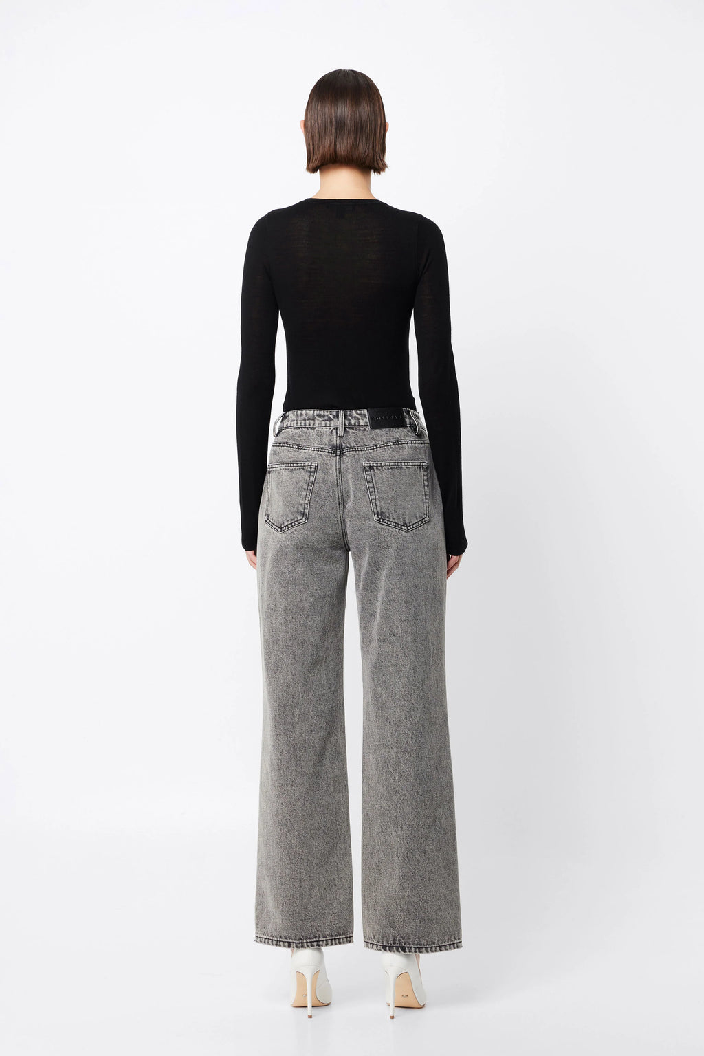 Maine Long Sleeve Merino Top - Black