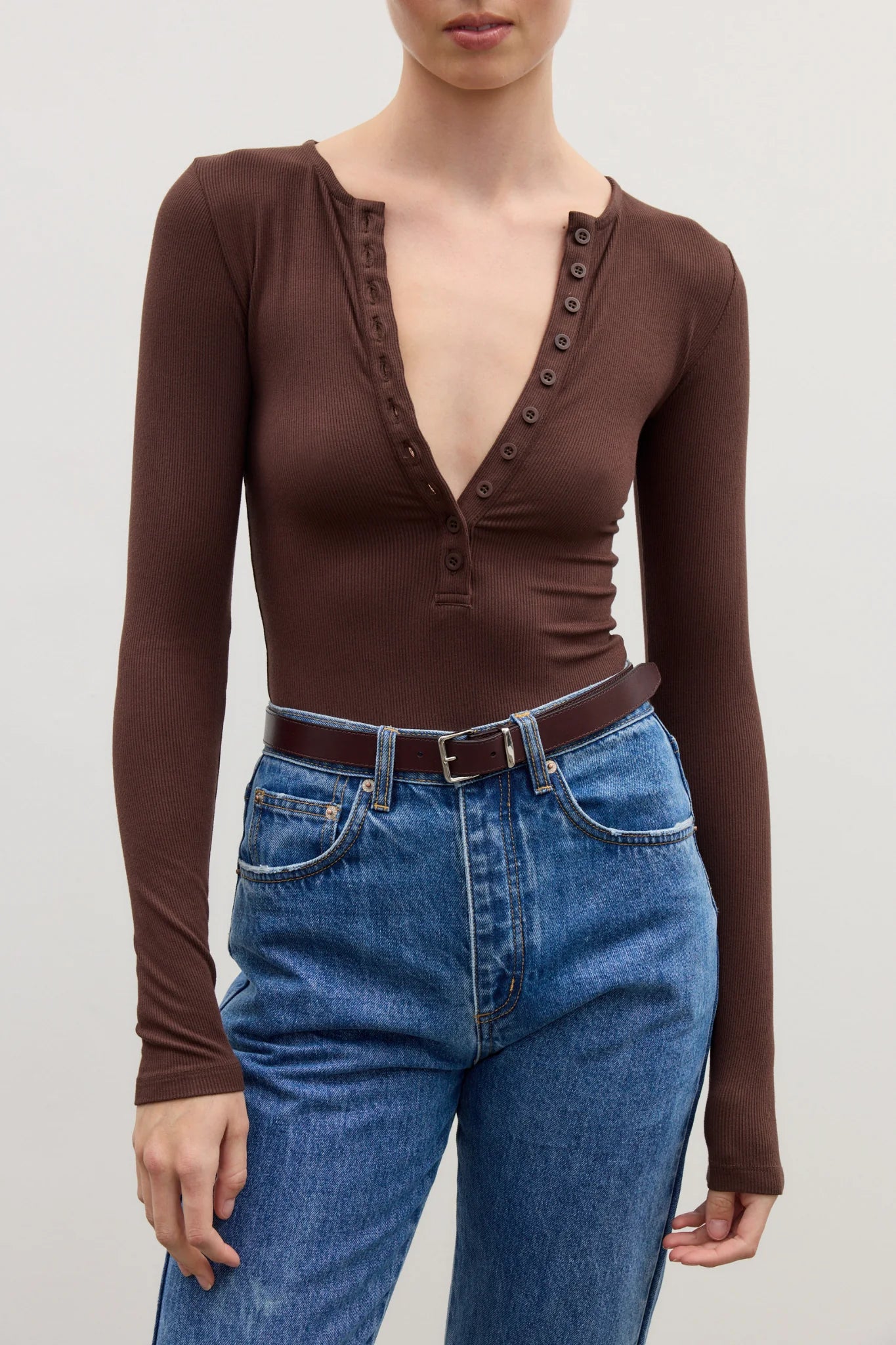 Lara Bodysuit  - Chocolate