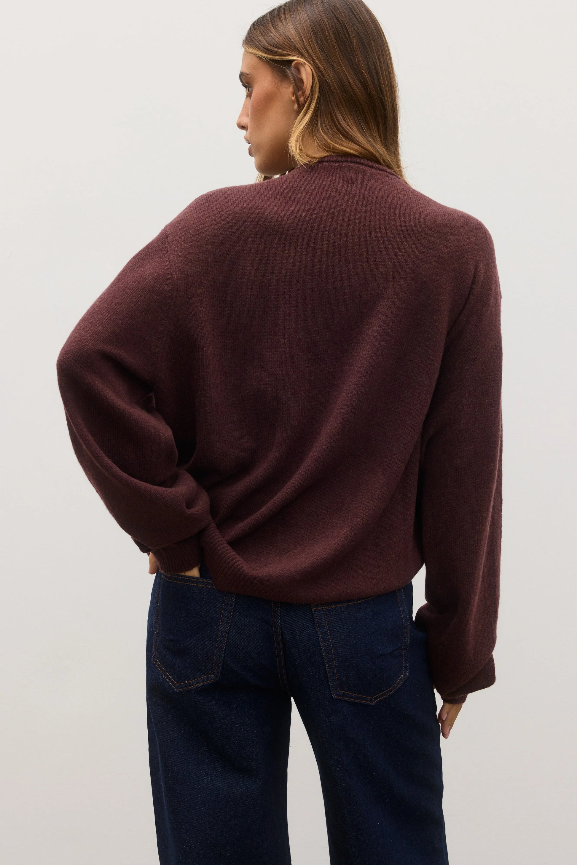Cora Crew Neck - Plum