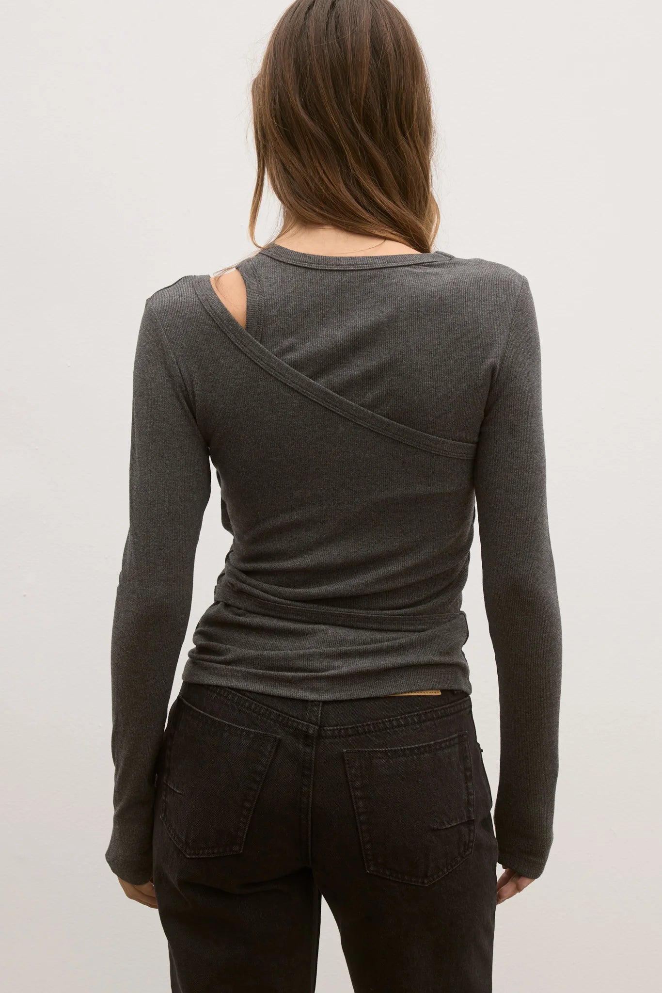 Aska Top - Dark Heather Grey