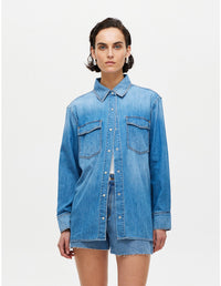 Bowery Denim Shirt Vision - Mid Vintage Indigo