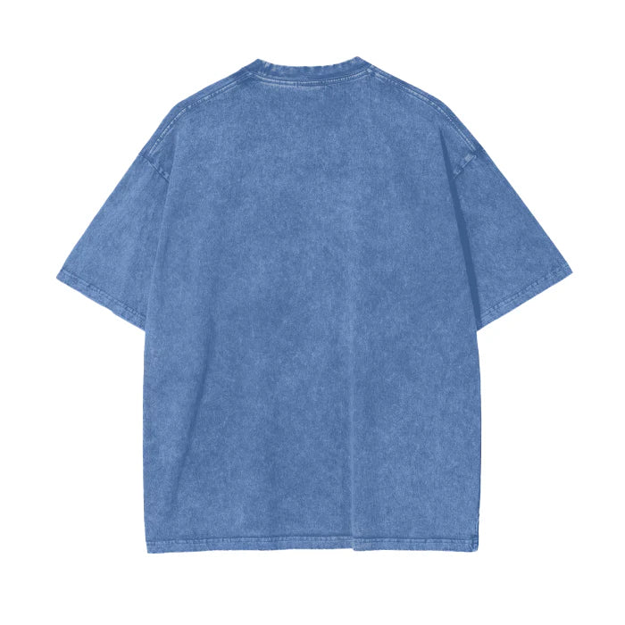 Le Fleur Topical Oversize Boxy Tee - Light Blue