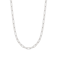 Lily Chain Necklace - Silver