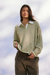 Rayne Knit Jersey - Celery/Pecan