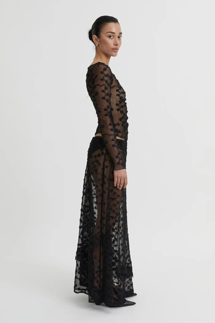 Giselle Lace Top - Black