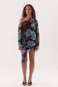 Amiah Longsleeve Mini Dress - Amiah Floral