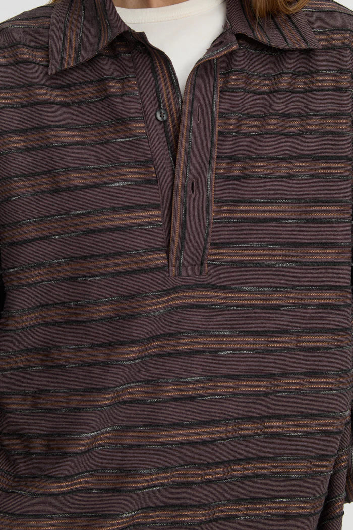 Wynn Polo Top - Burgundy
