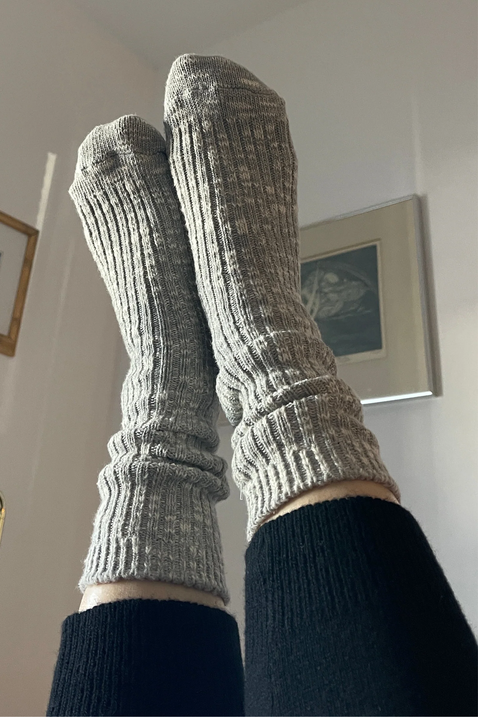 Cottage Socks - Heather Grey