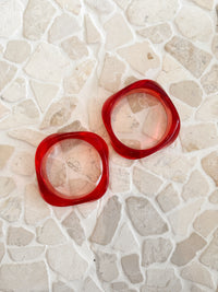 Gigi Resin Bangle - Cherry