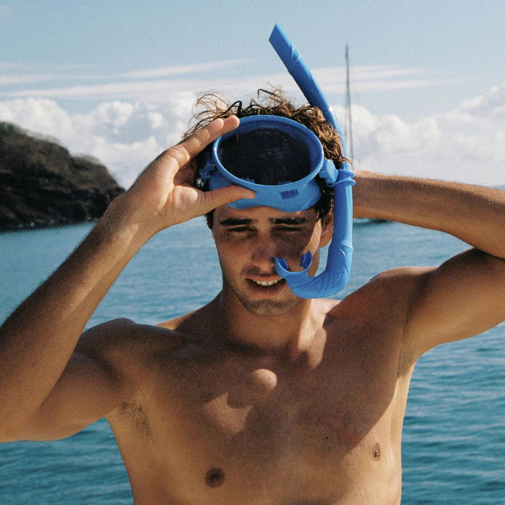 Dive Mask and Snorkel Set - Immersion Blue