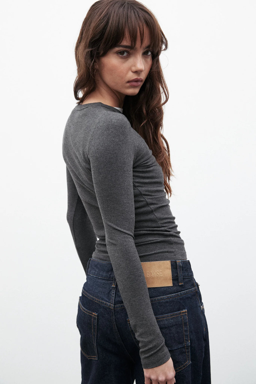 Nyla Top - Dark Heather Grey
