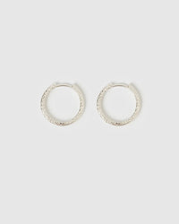 Arabella Silver Hoop Earrings