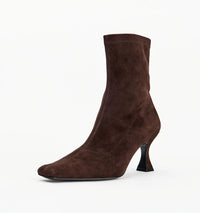 Amelia Boot - Choc Stretch Suede