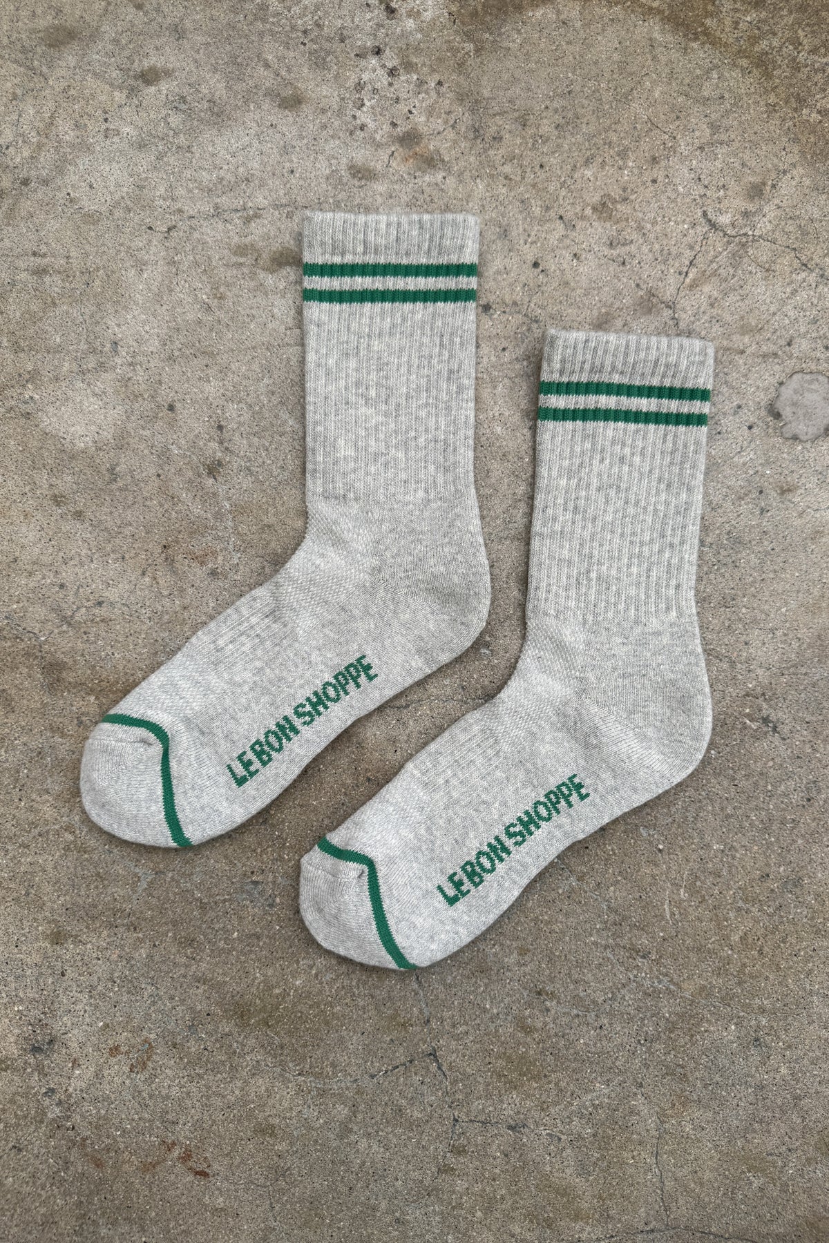 Boyfriend Socks - Light Grey