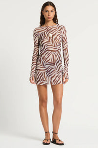 Gisele 2.0 Mini Dress - Zebra Mesh