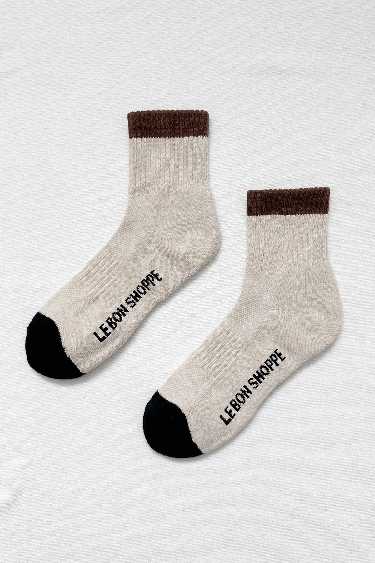 Colour Block Girlfriend Socks - Black Coffee