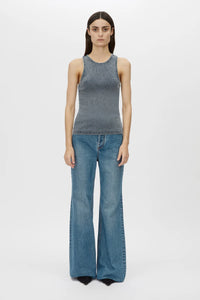 Elara Rib Logo Tank - Classic Blue
