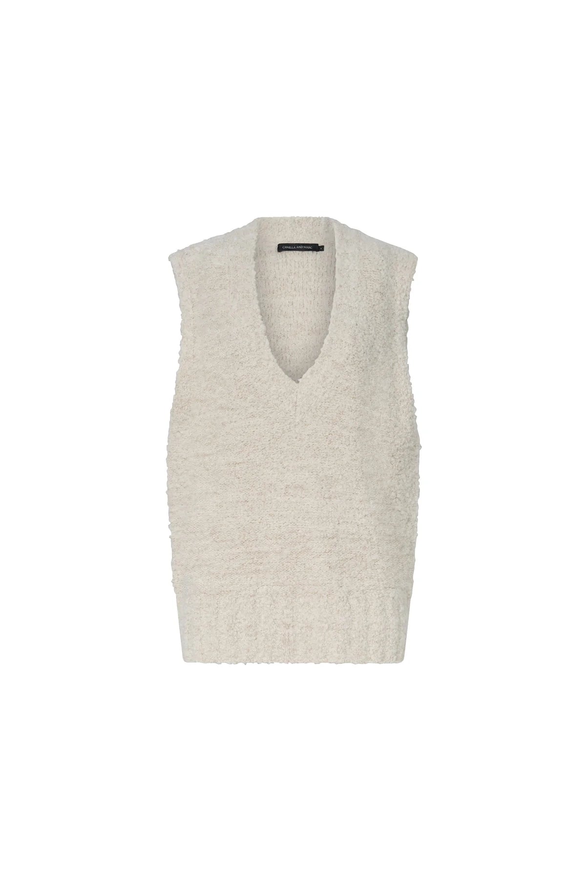 Izara Knit Vest - Stone