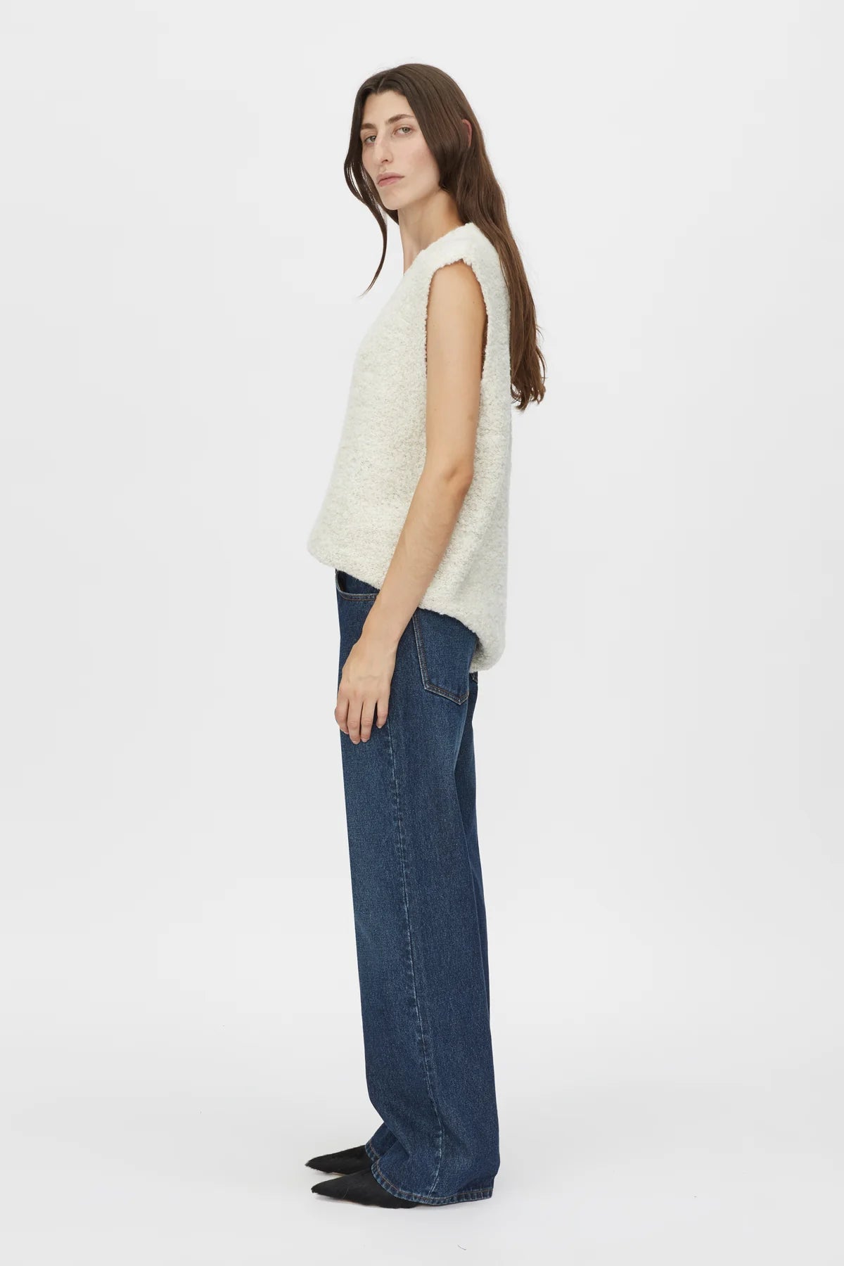 Izara Knit Vest - Stone