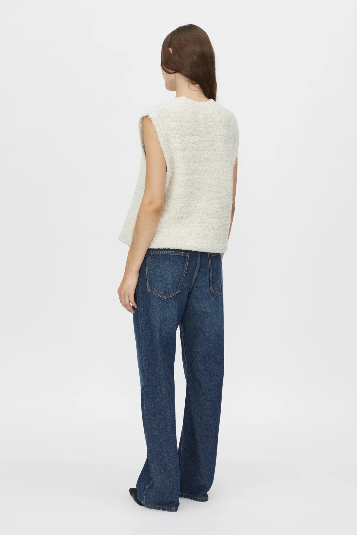 Izara Knit Vest - Stone