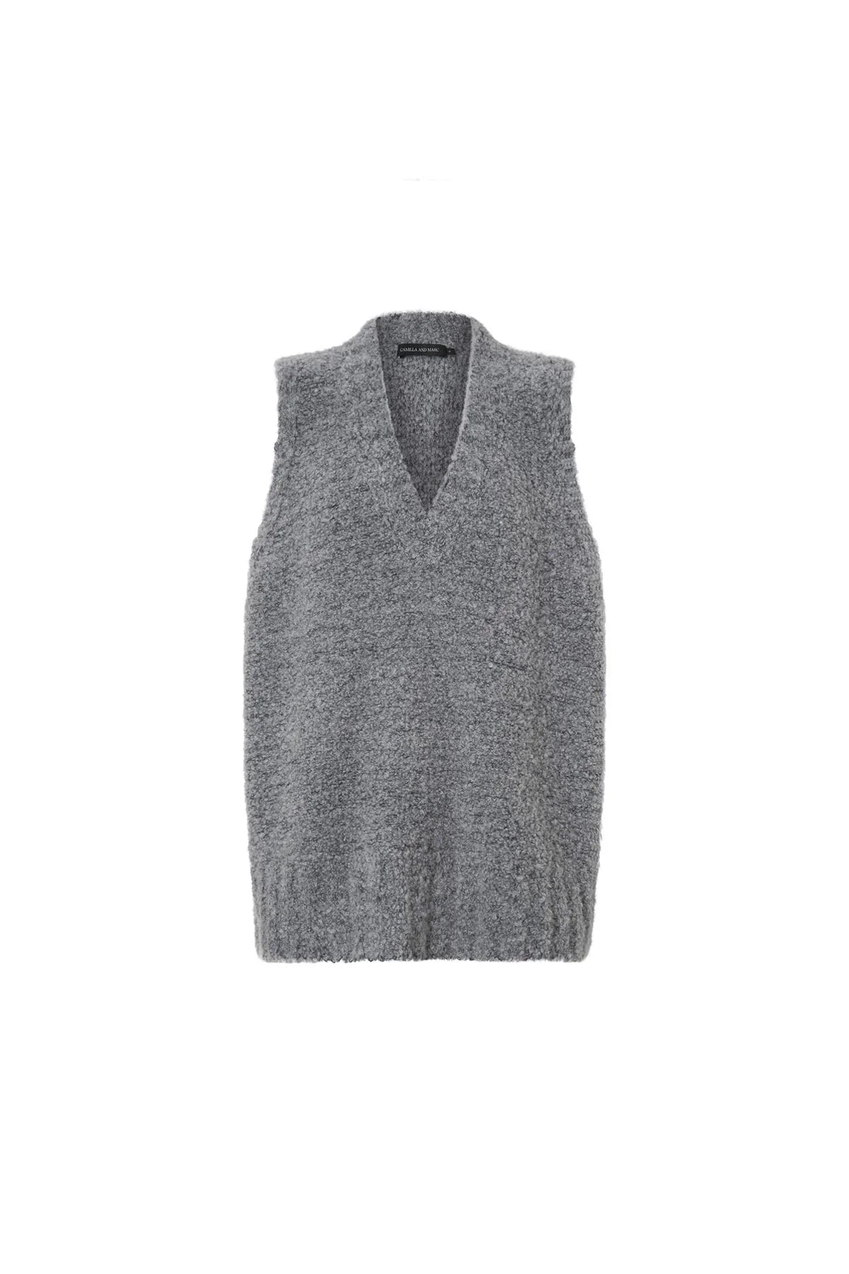 Izara Knit Vest - Charcoal Navy