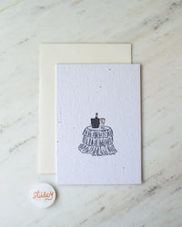 Champagne Table Card