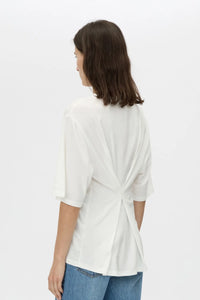 Felton Draped Back Tee - Soft White