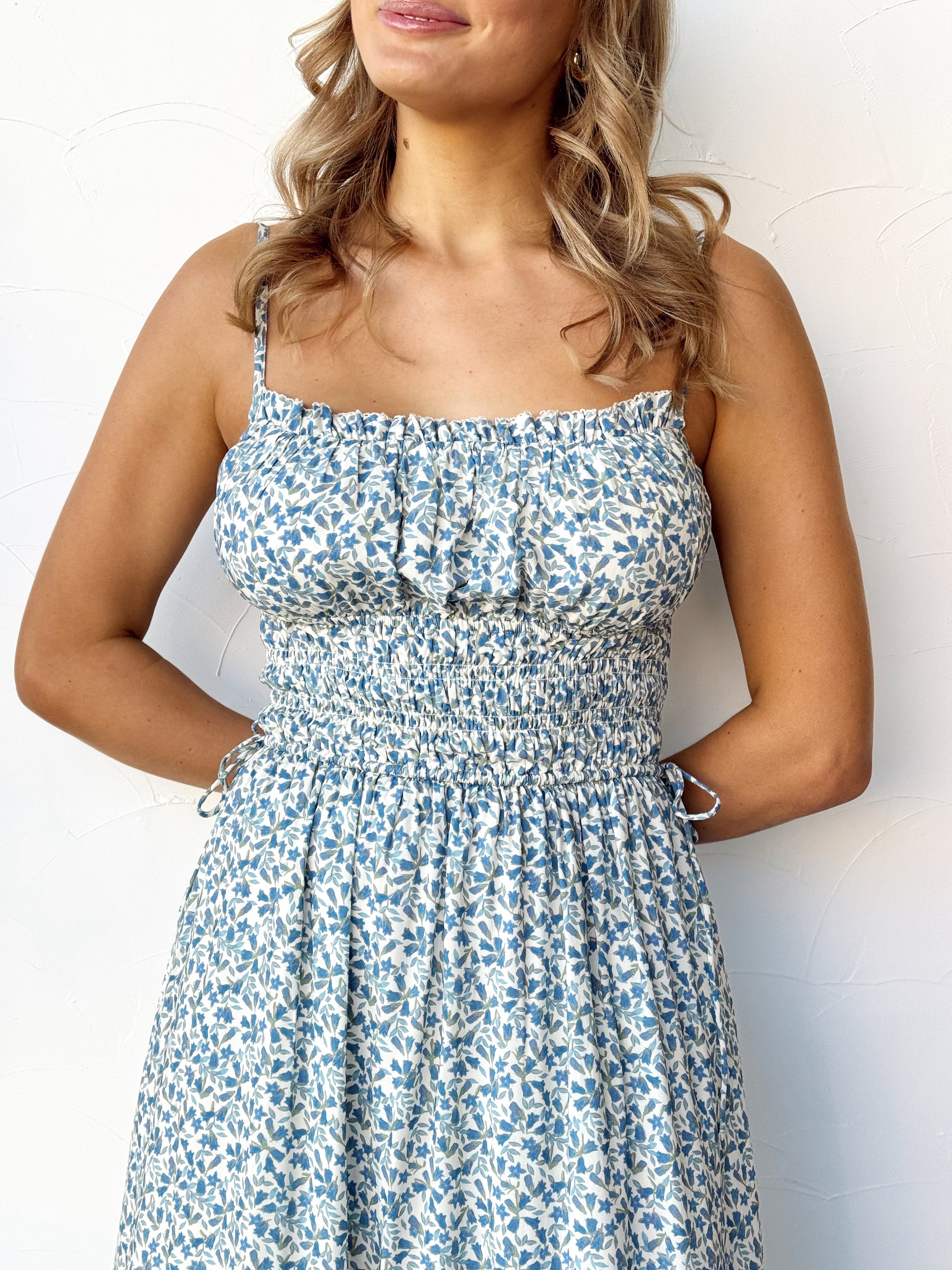 Square Neck Sundress - Bluebell