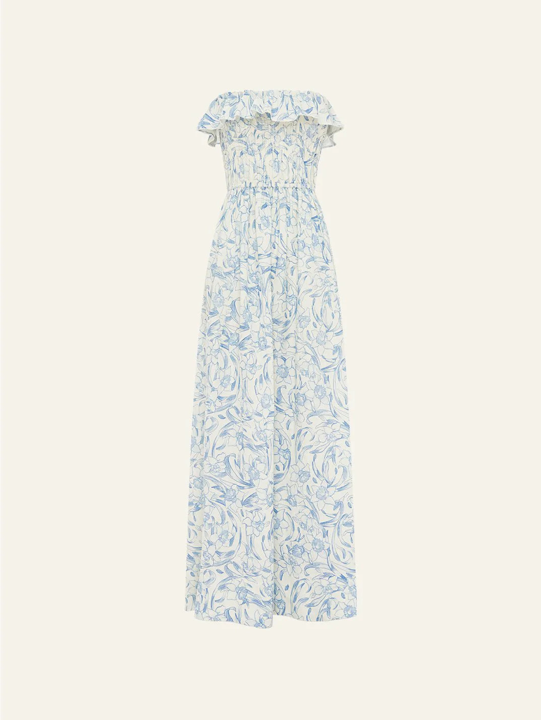 Shirred Midi Dress - Daffodil