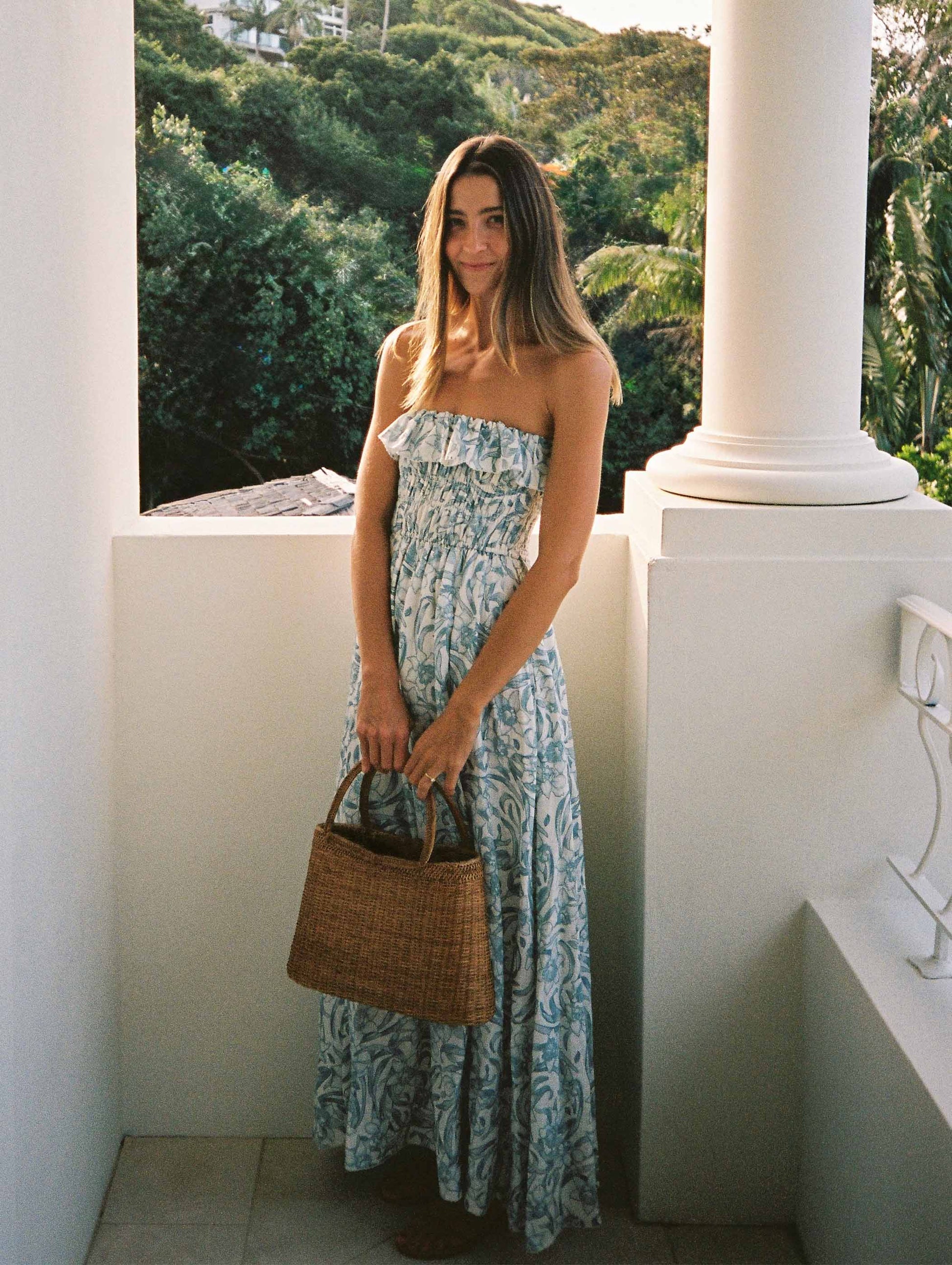 Shirred Midi Dress - Daffodil