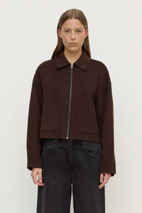 Dallas Wool Jacket - Dark Choc