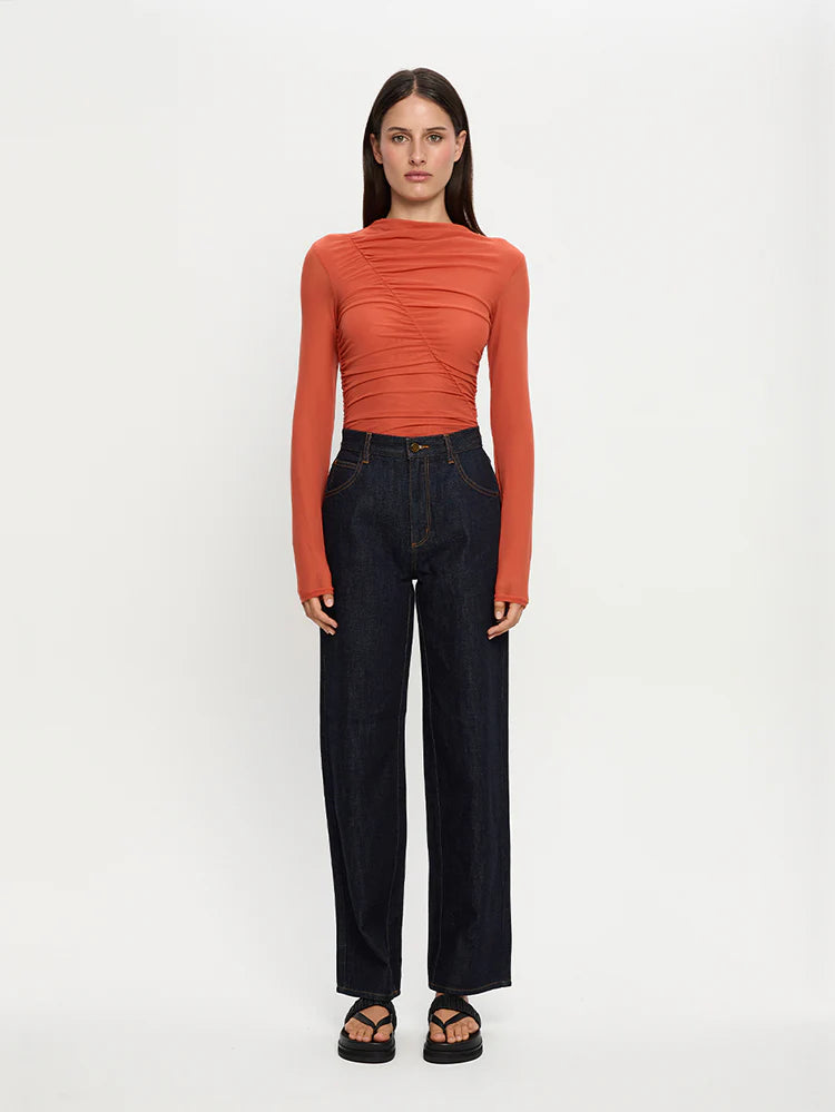 Dylan Mesh Top - Red