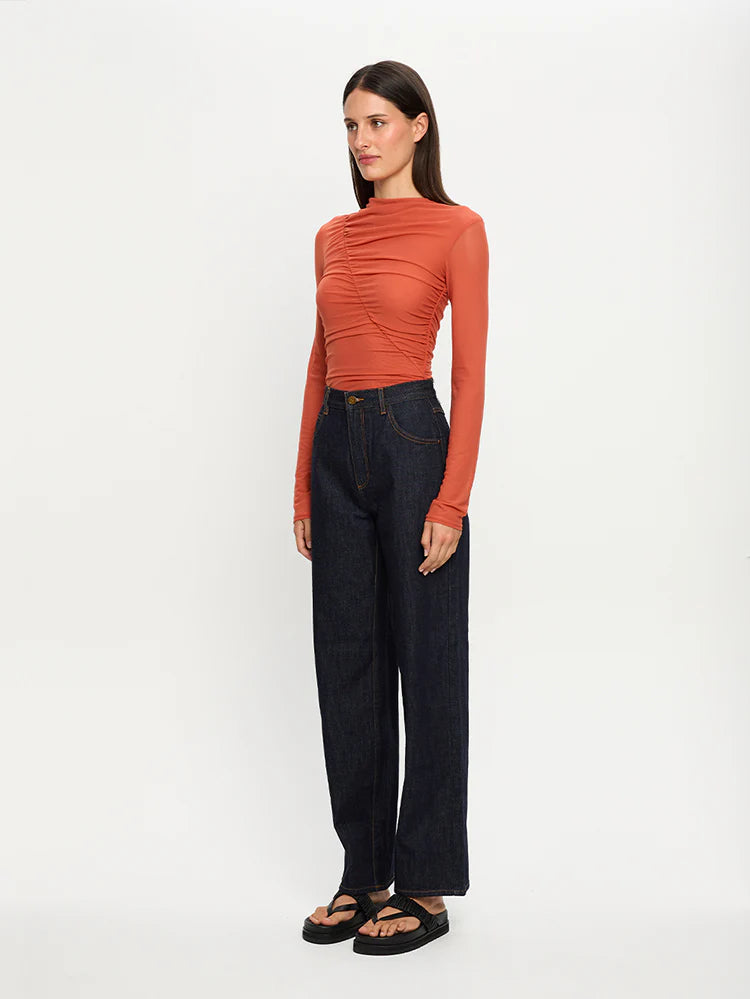 Dylan Mesh Top - Red