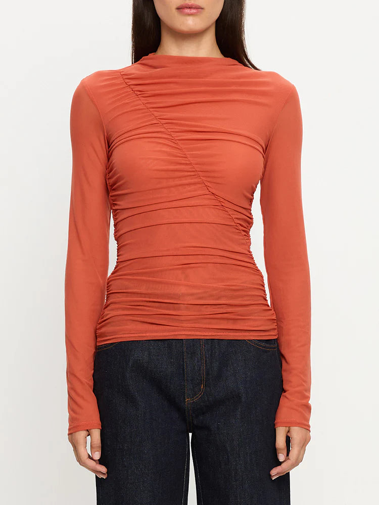 Dylan Mesh Top - Red