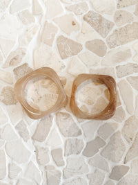 Gigi Resin Bangle - Latte