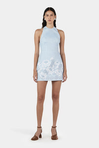 Ellison Linen Mini Dress - Bells Beach