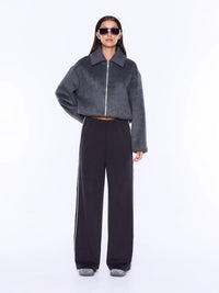 Alessia Relaxed Pant - Charcoal